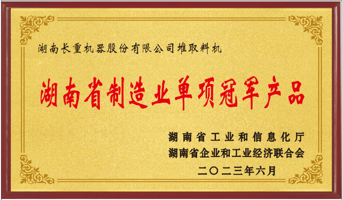 湖南省制造業(yè)單項冠軍產品企業(yè)